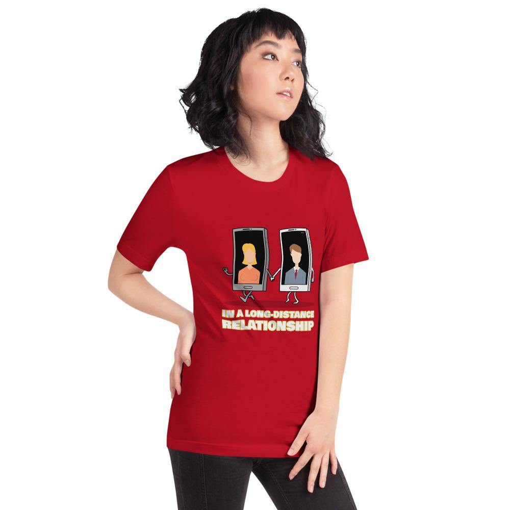 long distance relationship women's t-shirt - mo.be