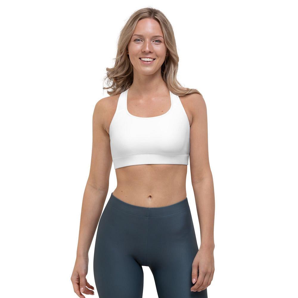 white sports bra - mo.be