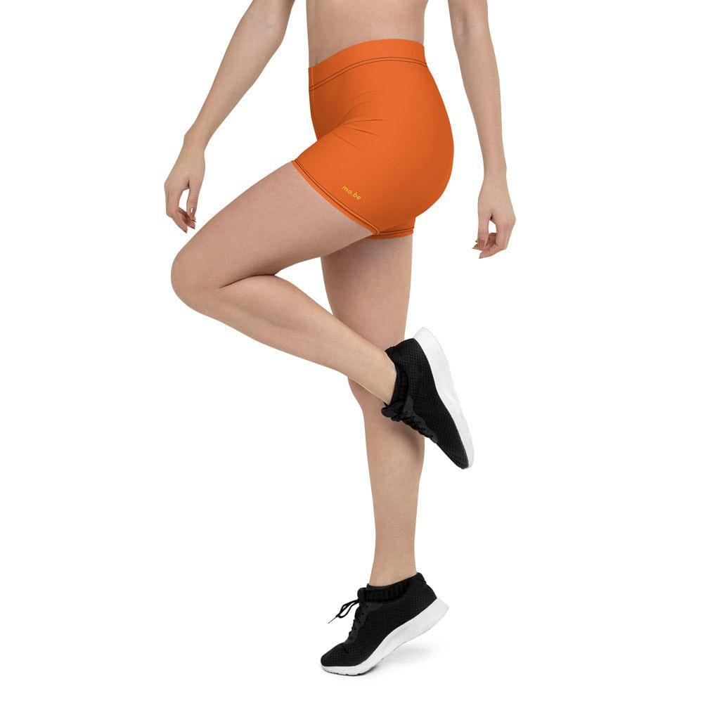 mo.be.fit orange women's shorts - mo.be