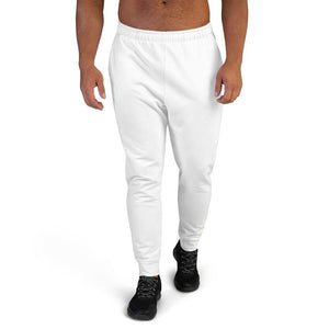 men's white joggers - mo.be