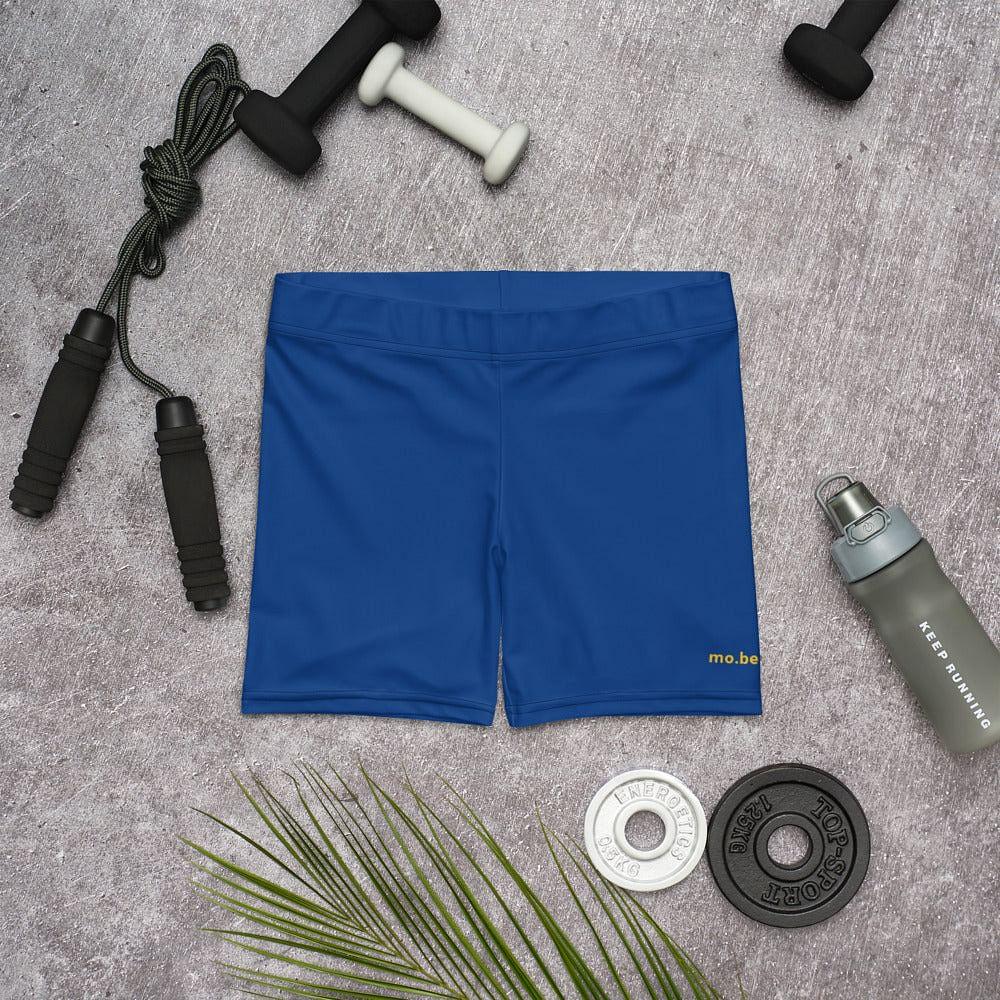 mo.be.fit women's navy shorts - mo.be