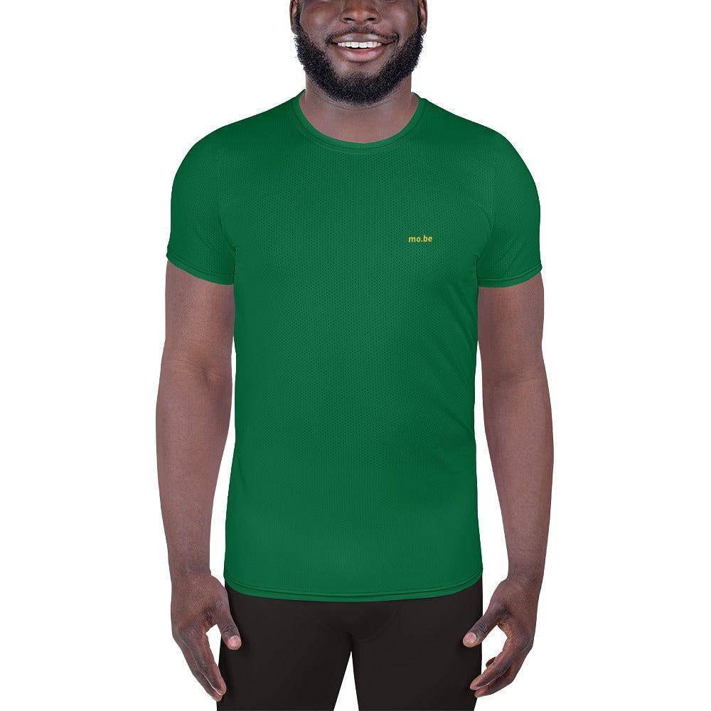mo.be.fit plaingreen athletic fit t-shirt - mo.be