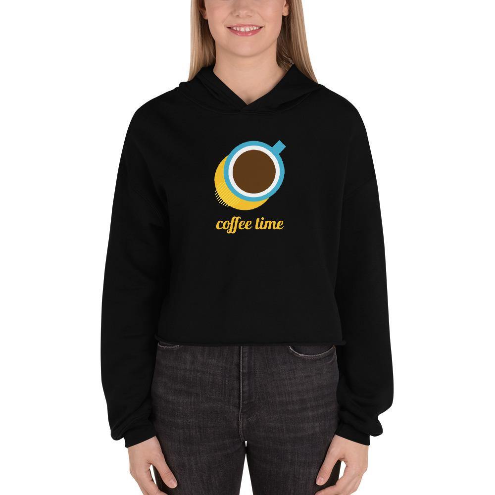 coffee women's crop hoodie - mo.be