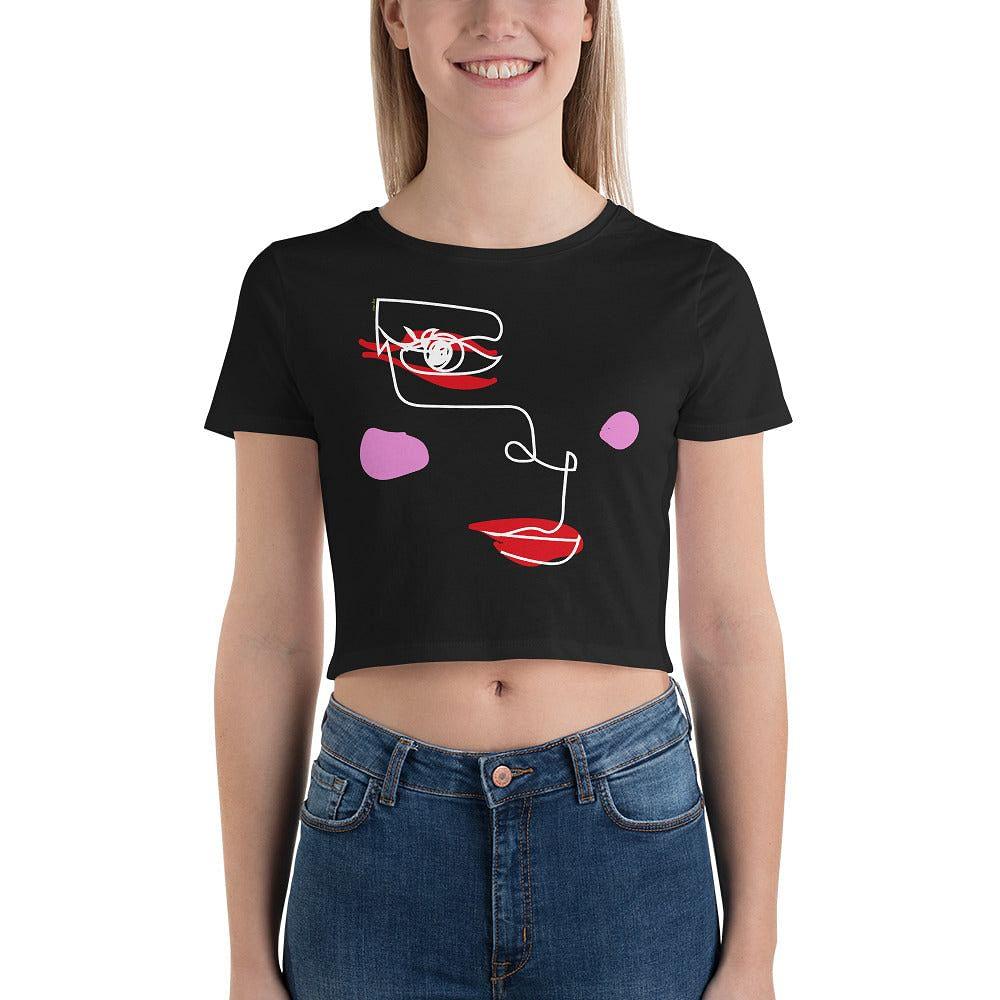 wired emotions women's crop top - mo.be