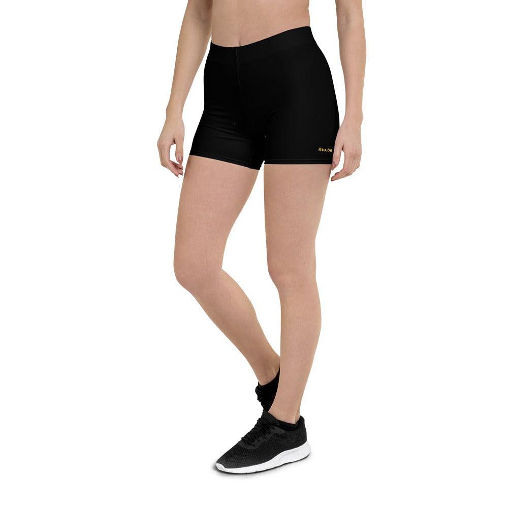 mo.be.fit women's black shorts - mo.be