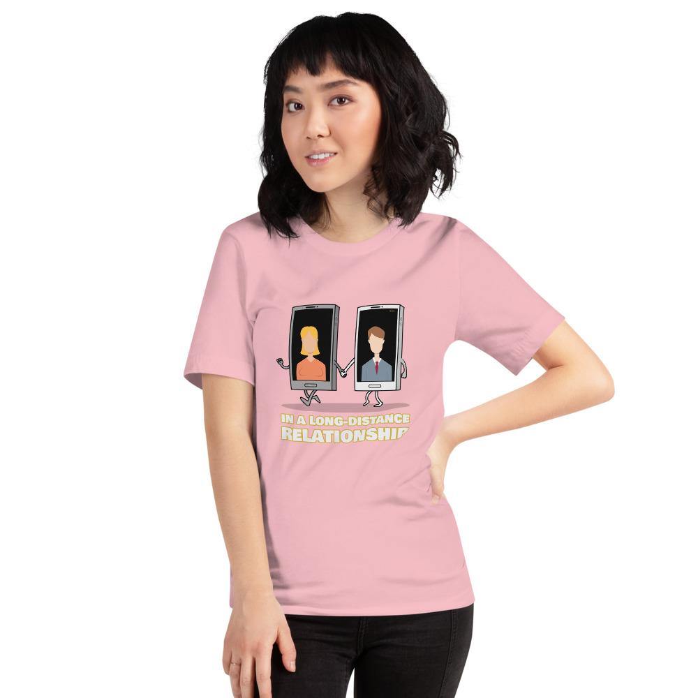 long distance relationship women's t-shirt - mo.be