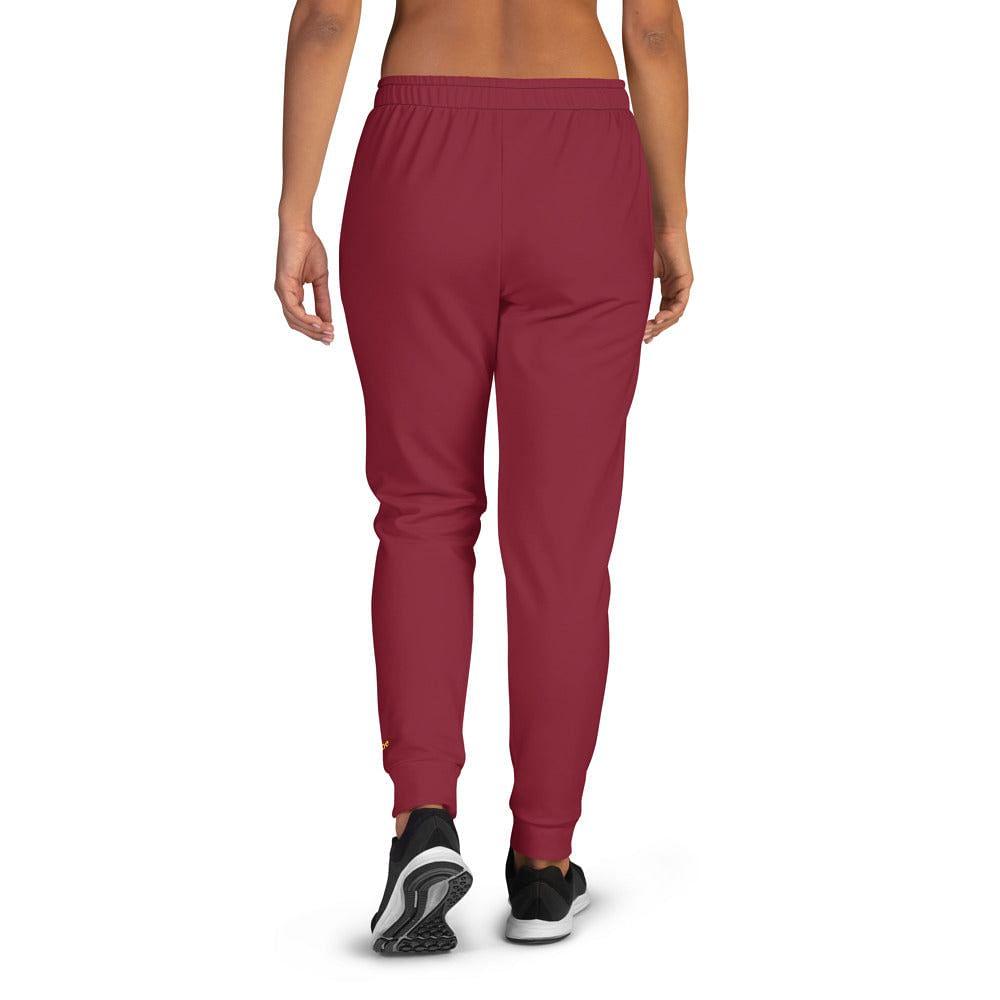 women's maroon joggers - mo.be