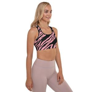 pink tiger padded sports bra - mo.be