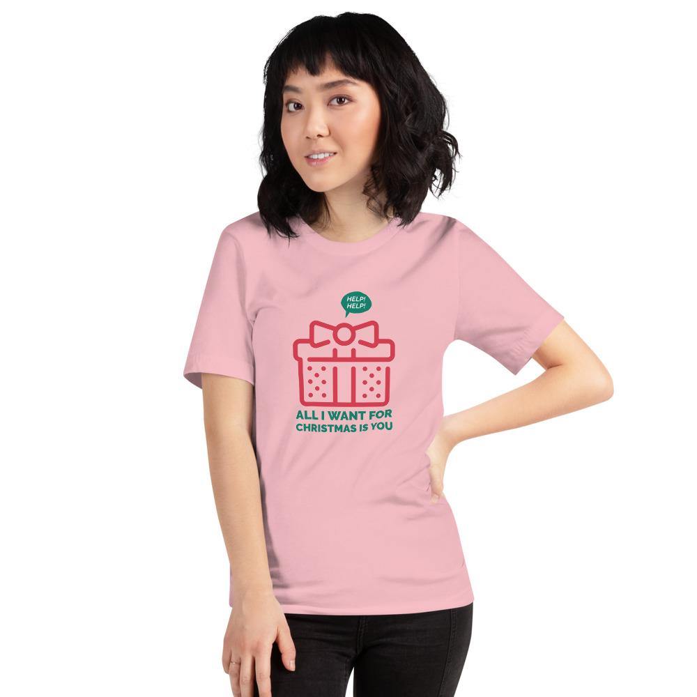 all I want for Christmas t-shirt - mo.be