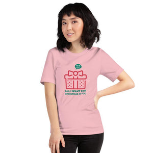 all I want for Christmas t-shirt - mo.be