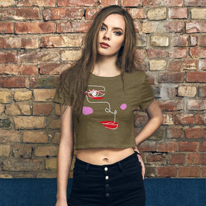 wired emotions women's crop top - mo.be