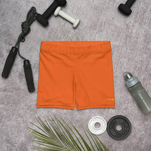 mo.be.fit orange women's shorts - mo.be