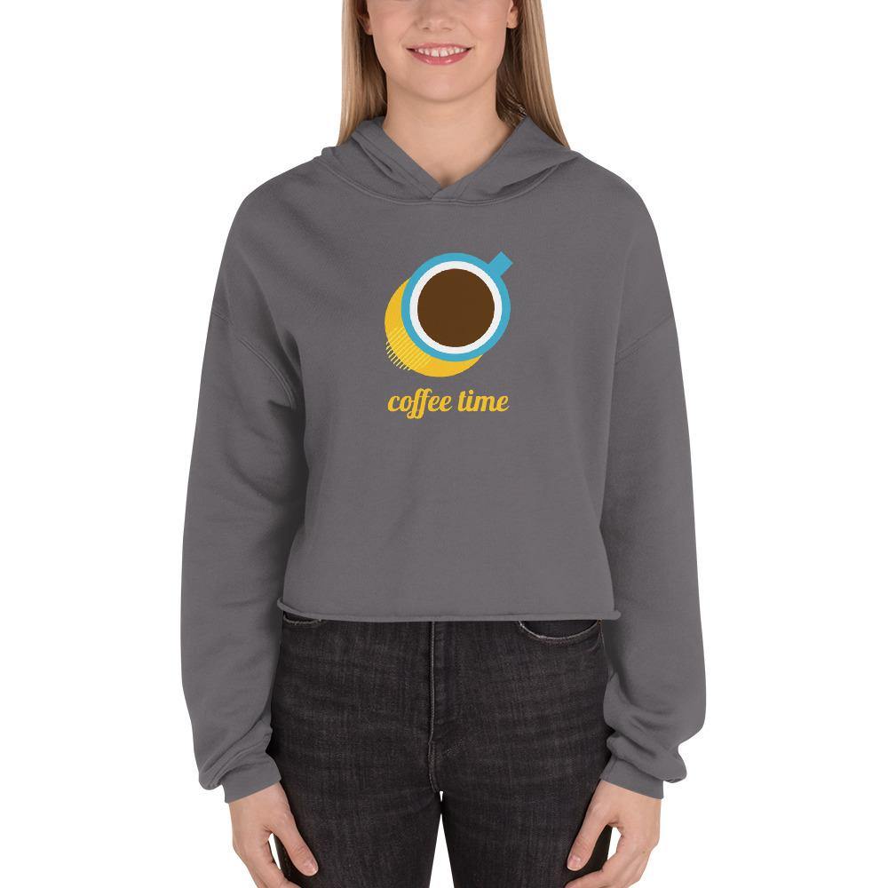 coffee women's crop hoodie - mo.be