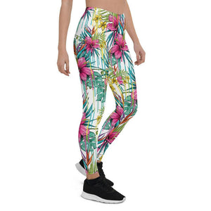 pink flower leggings - mo.be