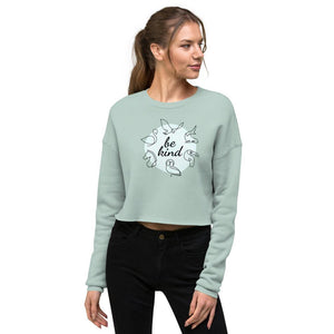 be kind crop sweatshirt - mo.be