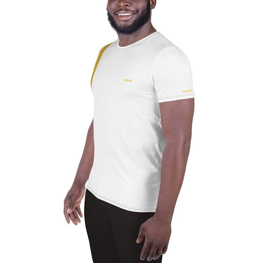 mo.be.fit 2 white athletic t-shirt - mo.be