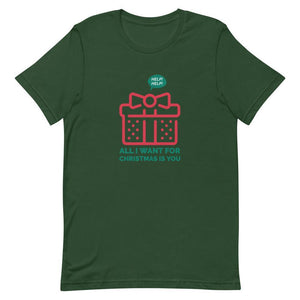 all I want for Christmas t-shirt - mo.be