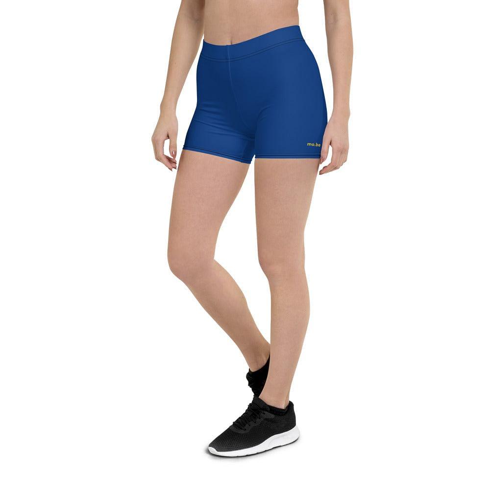 mo.be.fit women's navy shorts - mo.be