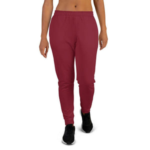 women's maroon joggers - mo.be